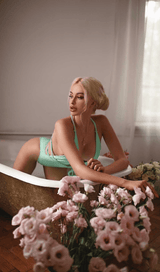 Deep V-neck briefs top styleofcb 