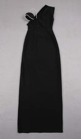 EXCLUSIVECM ASYMMETRIC HIGH-LOW DRESS IN BLACK DRESS STYLE OF CB 