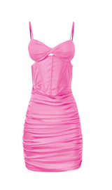 FISHBONE MIDI DRESS IN PINK Dresses styleofcb 