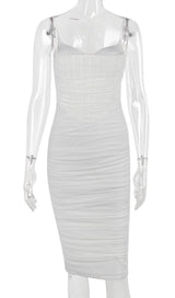FISHBONE MIDI DRESS IN WHITE Dresses styleofcb 