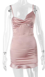 FISHBONE MINI DRESS IN PINK Dresses styleofcb 