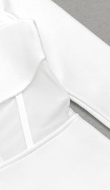 FISHBONE SLIT BANDAGE MIDI DRESS DRESS STYLE OF CB 