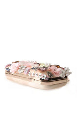 FLORAL ENBROIDERY CLUTCH - BLACK styleofcb 