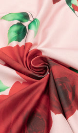 FLORAL-PRINT MAXI DRESS IN PINK DRESS STYLE OF CB 