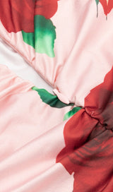 FLORAL-PRINT MAXI DRESS IN PINK DRESS STYLE OF CB 