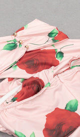 FLORAL-PRINT MAXI DRESS IN PINK DRESS STYLE OF CB 