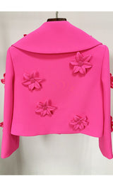 FLORAL TWO-PIECE JACKET DRESS IN RED DRESS STYLE OF CB 