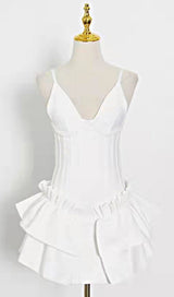 FRILLY BANDAGE MINI DRESS IN BLACK Dresses styleofcb 