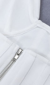 FRILLY BANDAGE MINI DRESS IN WHITE Dresses styleofcb 