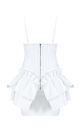FRILLY BANDAGE MINI DRESS IN WHITE Dresses styleofcb 