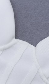 FRILLY BANDAGE MINI DRESS IN WHITE Dresses styleofcb 