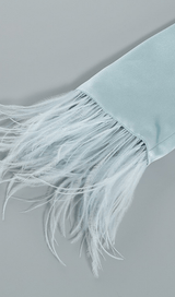 Feather short blue suit styleofcb 