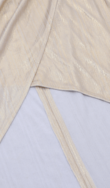 GOLD IRREGULAR CUT OUT DRESS styleofcb 