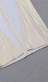 GOLD IRREGULAR CUT OUT DRESS styleofcb 