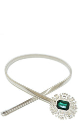 GREEN GEMESTONE SPRING BELT