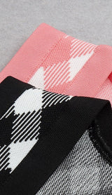 Geometric pattern skirt suit styleofcb 