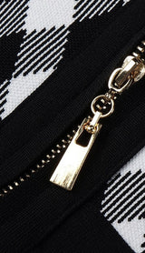 Geometric pattern skirt suit styleofcb 