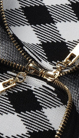 Geometric pattern skirt suit styleofcb 