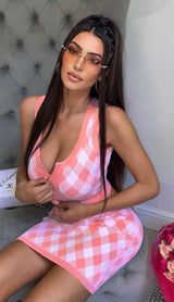 Geometric pattern skirt suit styleofcb 