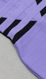 HALTER BANDAGE MINI DRESS IN LAVENDER DRESS STYLE OF CB 