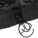 HALTER COREST TOP IN BLACK DRESS styleofcb 