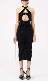 HALTER CUT OUT MAXI DRESS IN BLACK DRESS styleofcb 