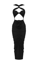 HALTER CUT OUT MAXI DRESS IN BLACK DRESS styleofcb 