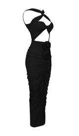 HALTER CUT OUT MAXI DRESS IN BLACK DRESS styleofcb 