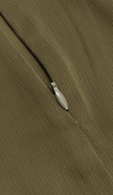 HALTER SATIN MIDI DRESS IN DARK FOREST DRESS STYLE OF CB 