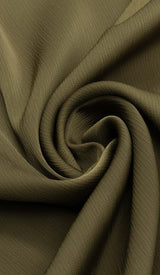 HALTER SATIN MIDI DRESS IN DARK FOREST DRESS STYLE OF CB 