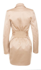 HIGH WAIST CONCELEAD IRREGULAR BLAZER DRESS styleofcb 