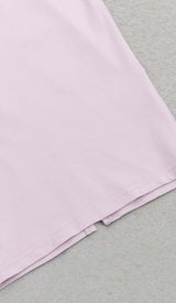 HIP WRAP BANDAGE MIDI DRESS IN LILAC DRESS STYLE OF CB 