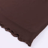 HIP WRAP MIDI SKIRT IN BROWN DRESS styleofcb 