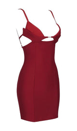 HOLLOW OUT MINI BANDAGE DRESS IN BIACK Dresses styleofcb 