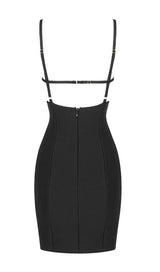 HOLLOW OUT MINI BANDAGE DRESS IN BIACK Dresses styleofcb 