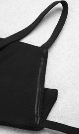 HOLLOW OUT MINI BANDAGE DRESS IN BIACK Dresses styleofcb 