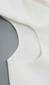 HOLLOW OUT LONG SLEEVE JACKET TOP AND SHORT SKIRT DRESS STYLE OF CB 