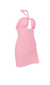 Halter slim sexy buttocks dress.