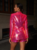 SEQUIN BLAZER SHORTS SET Sets styleofcb 