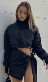 High neck skirt suit styleofcb 