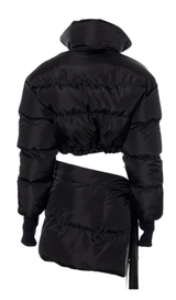 High neck skirt suit styleofcb 