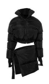 High neck skirt suit styleofcb 