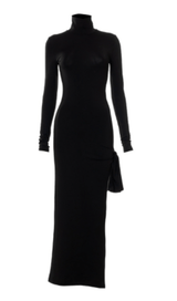 High waist high slit tie knot dress styleofcb 