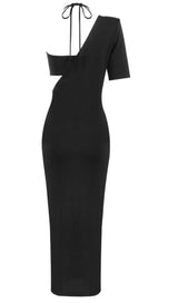 High waist long bandage dress. ohmogo 