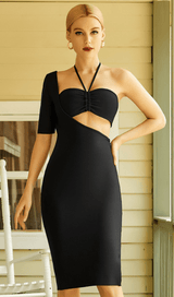 High waist long bandage dress. ohmogo 