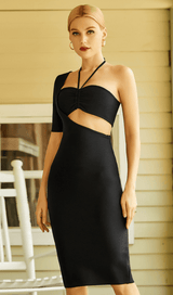 High waist long bandage dress. ohmogo 