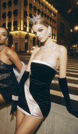 High waist stitching dress styleofcb 