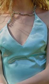 DIAMOND SUSPENDER DRESS IN MINT GREEN styleofcb 