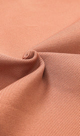 DARK V SKINNY DRESS IN CHOCOLATE styleofcb 