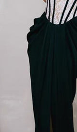  BANDEAU LACE STITCHED DRESS IN BLACK styleofcb 